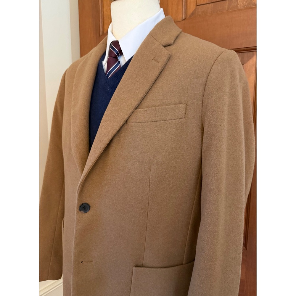 Banana Republic Tailored Fit Blazer Mens 44R Camel Two-Button Sport Coat Jacket
